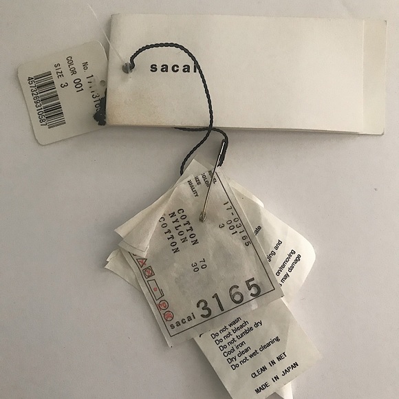 Sacai Sweatshirt Dress with lace-up back - Picture 5 of 5